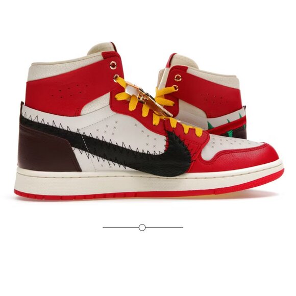 Nike Air Jordan 1 Zoom Comfort 2 x Teyana Taylor Gym Red FJ0604-601 6 US 36.5 EU - Picture 11 of 14